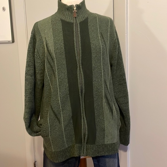Vintage Arnold Palmer Hunter Green Men’s Cardigan, Size M - Picture 5 of 13